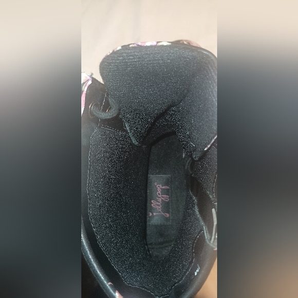 Jelly pop chunky hiking style floral lace up boots - Picture 5 of 9